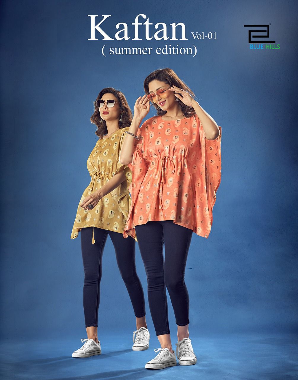 blue hiils kaftan vol 1 rayon elegnt top catalog