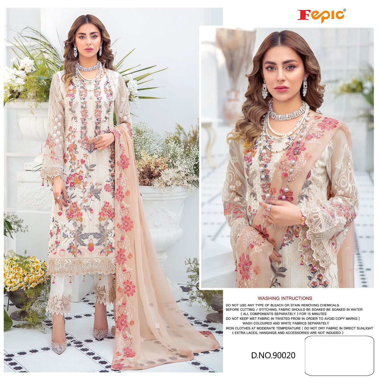 fepic rosemeen 90020 georgette catchy look salwar suit single