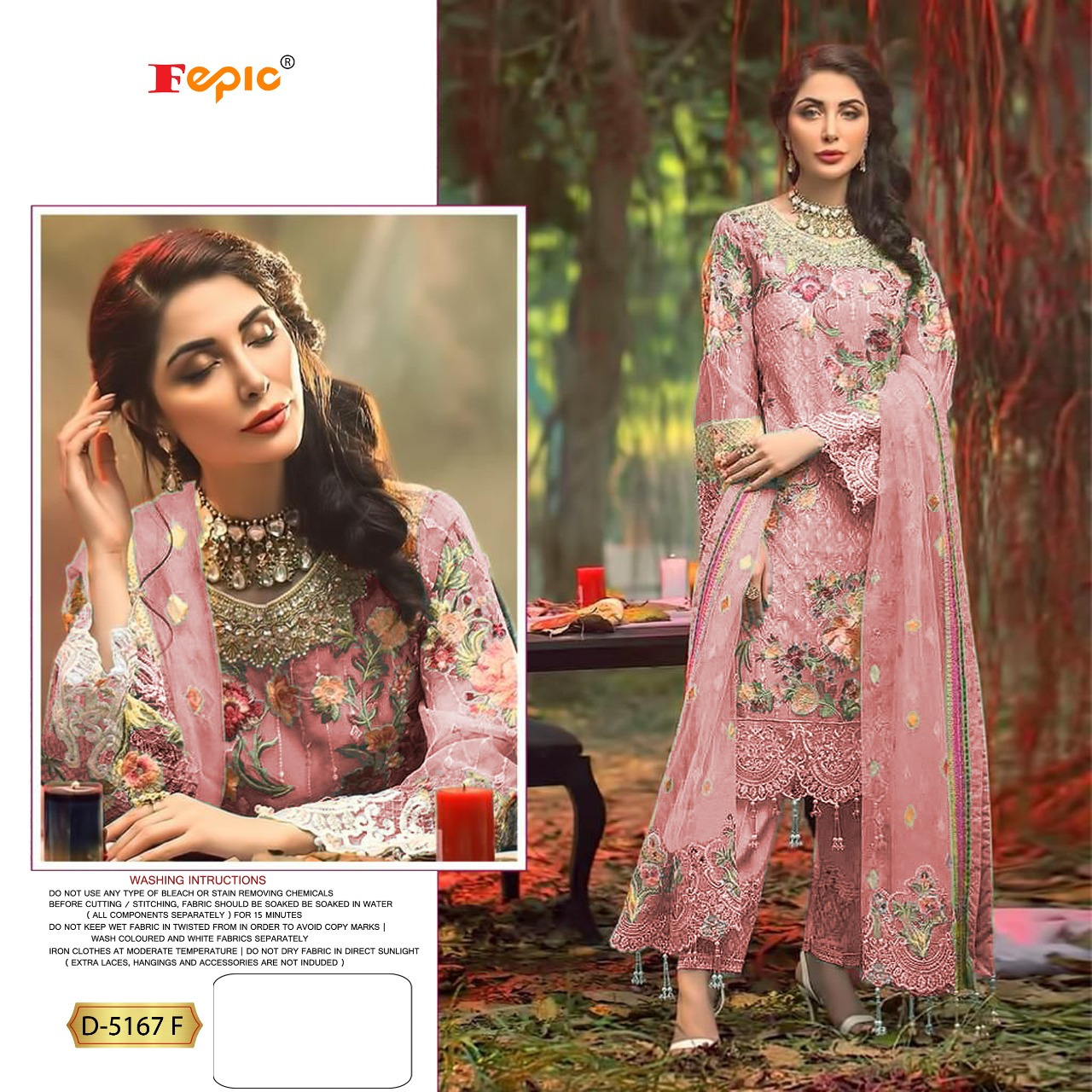 FEPIC Rosemeen D 5167 F Salwar Kameez Georgette Singles