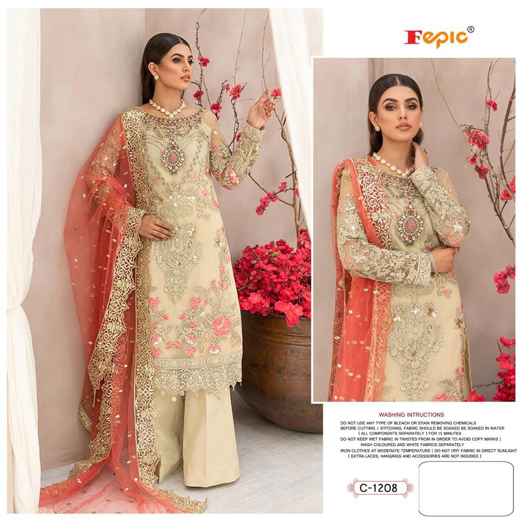 FEPIC Rosemeen c-1208  Salwar Kameez Faux georgette Singles