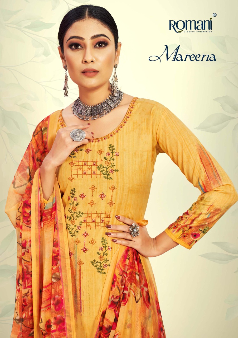 romani mareena cotton graceful look salwar suit catalog