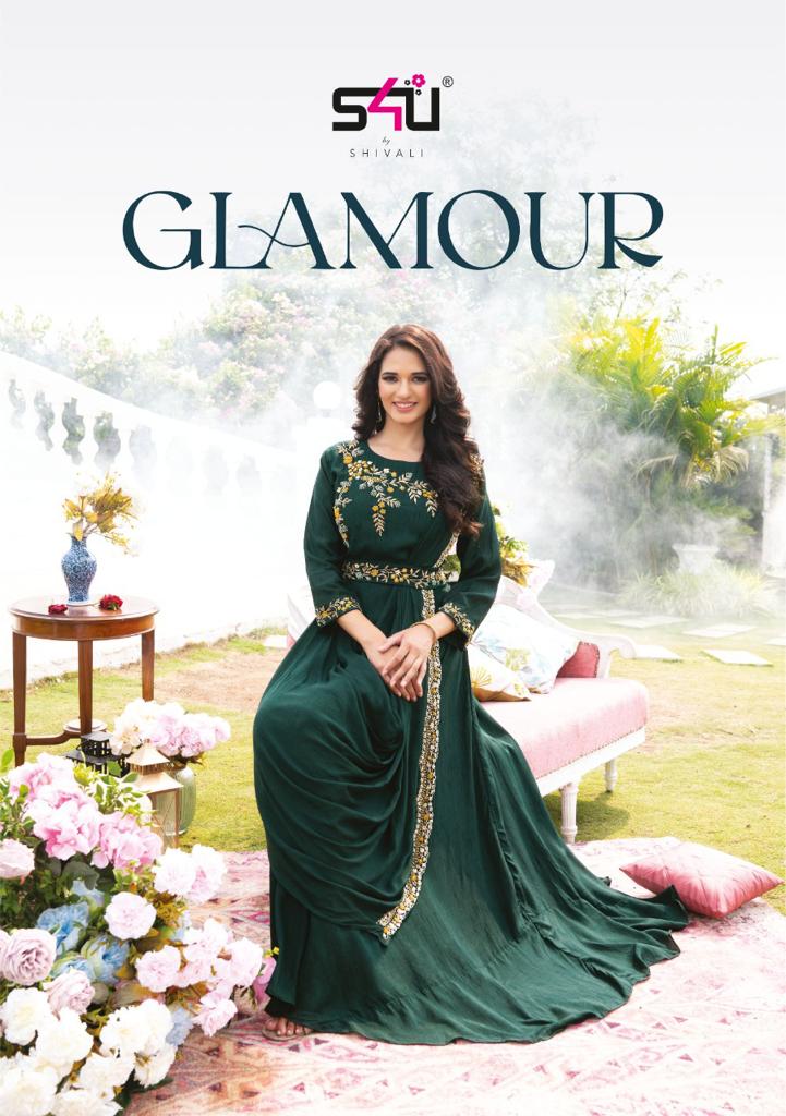 s4u glamour fancy festive look indo western catalog