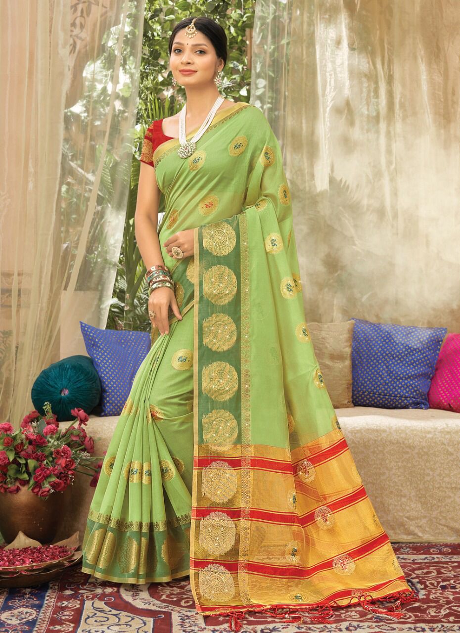 sangam print ashika organza regal look saree catalog