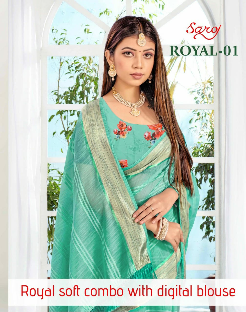 saroj saree royal vol 1 cotton linen attrective look saree catalog