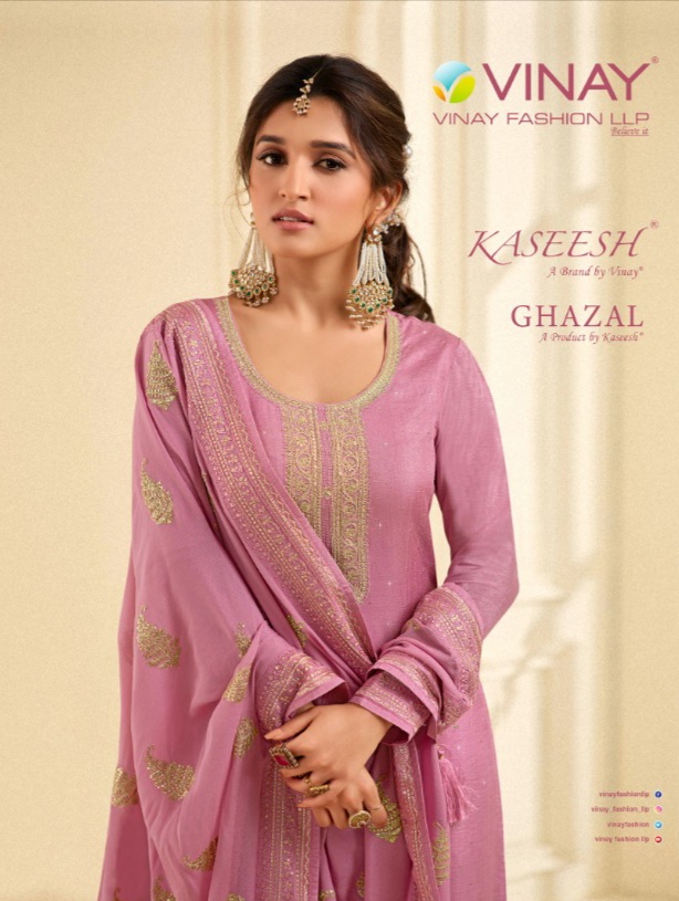 vinay fashion kaseesh ghazal dola gorgeous look salwar suit catalog