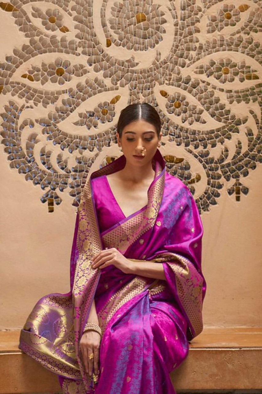 vivera international Parampara5 sarees Soft rich Banarasi elegant look saree single