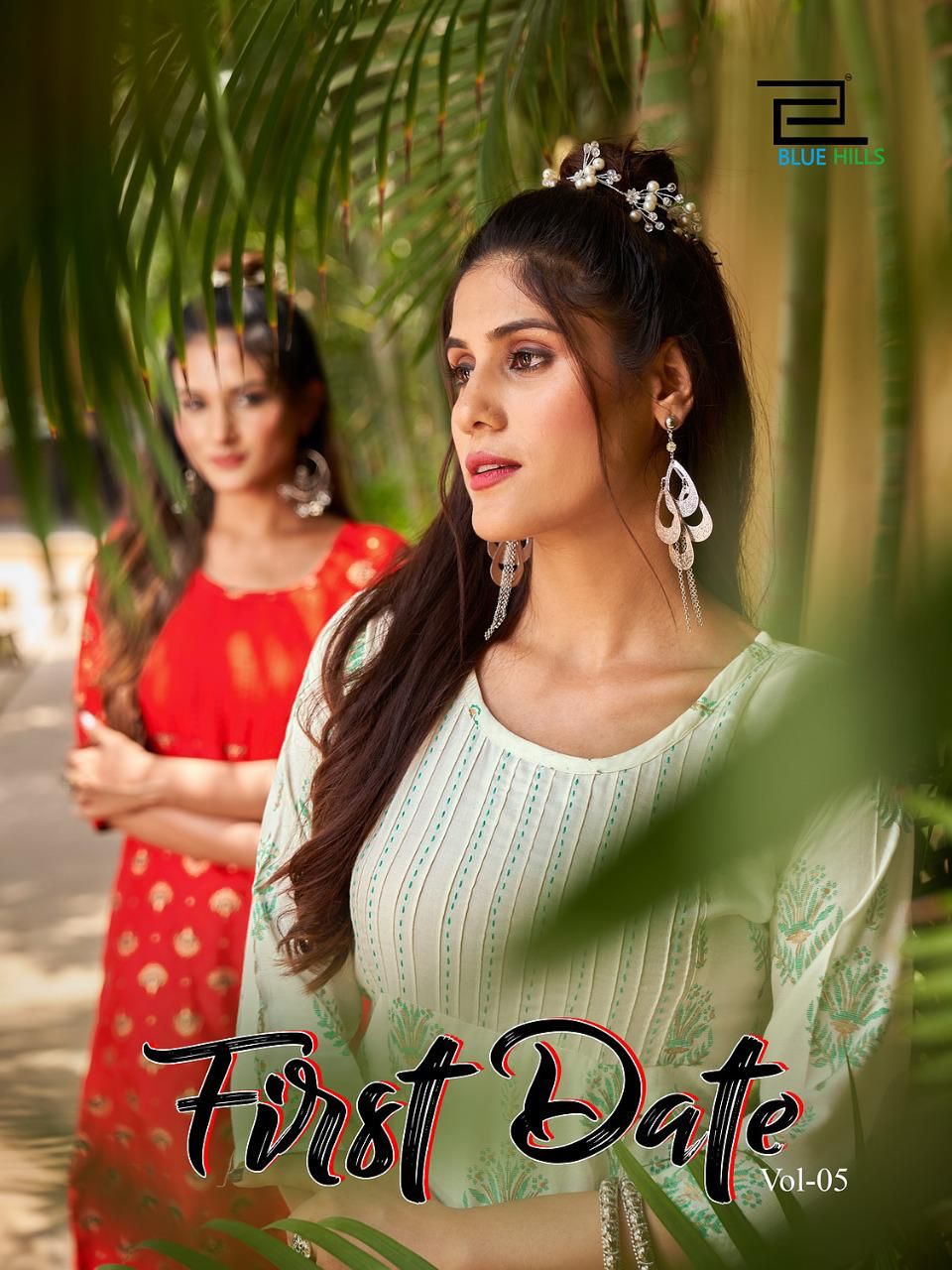 blue hills First date vol 5 rayon new and modern style kurti catalog