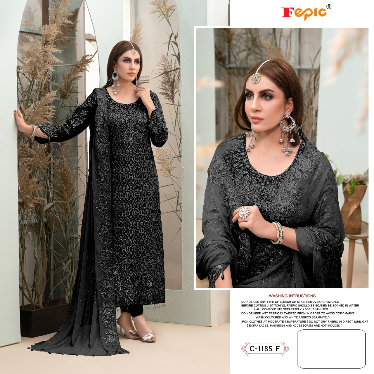 fepic rosemeen d no c 1185 net regal look salwar suit catalog