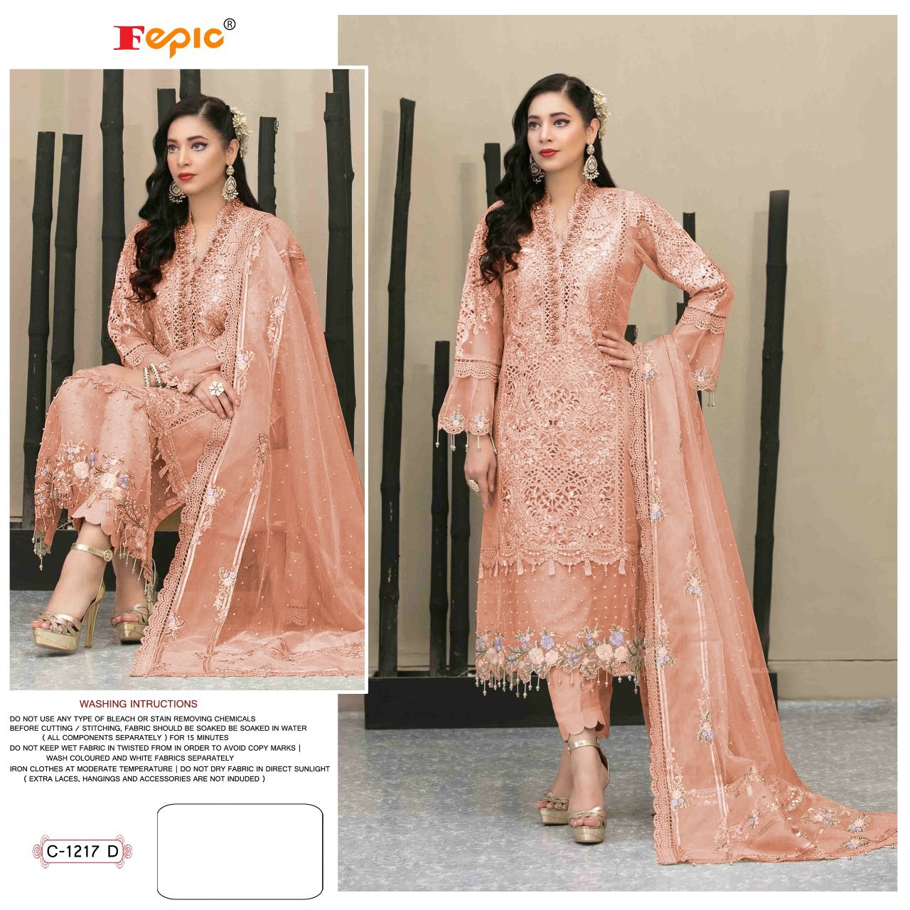 FEPIC Rosemeen  C 1217 D Salwar Kameez Net Singles