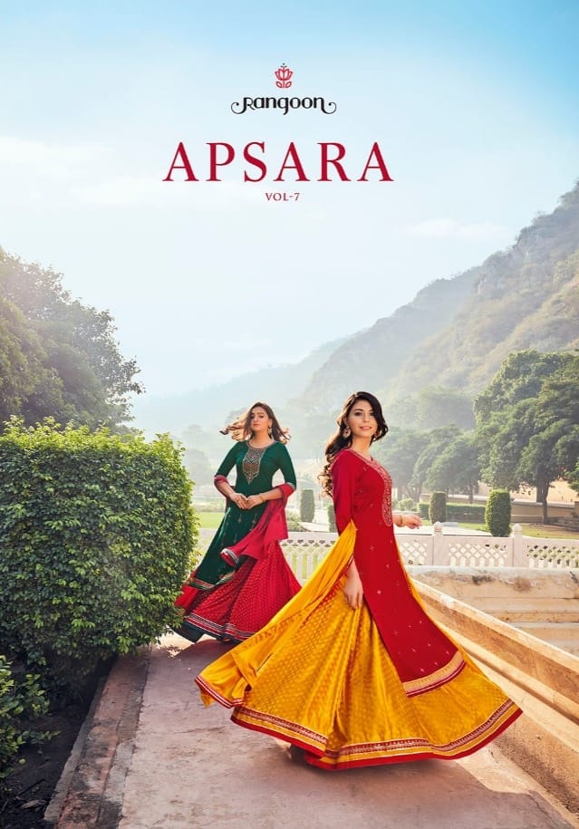 kessi rangoon apsara vol 7 rayon exclusive look top with lahengha and dupatta catalog