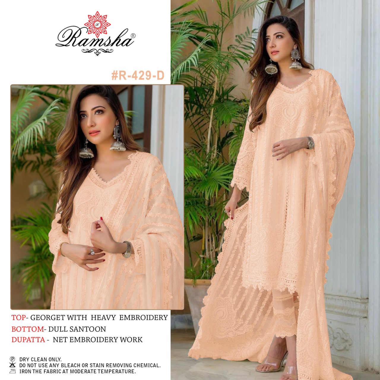 Ramsha Ramsha R-429 D Salwar Kameez Georgette Singles