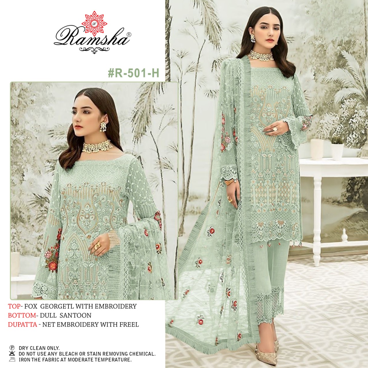 Ramsha Ramsha R-501 H Salwar Kameez Georgette Singles