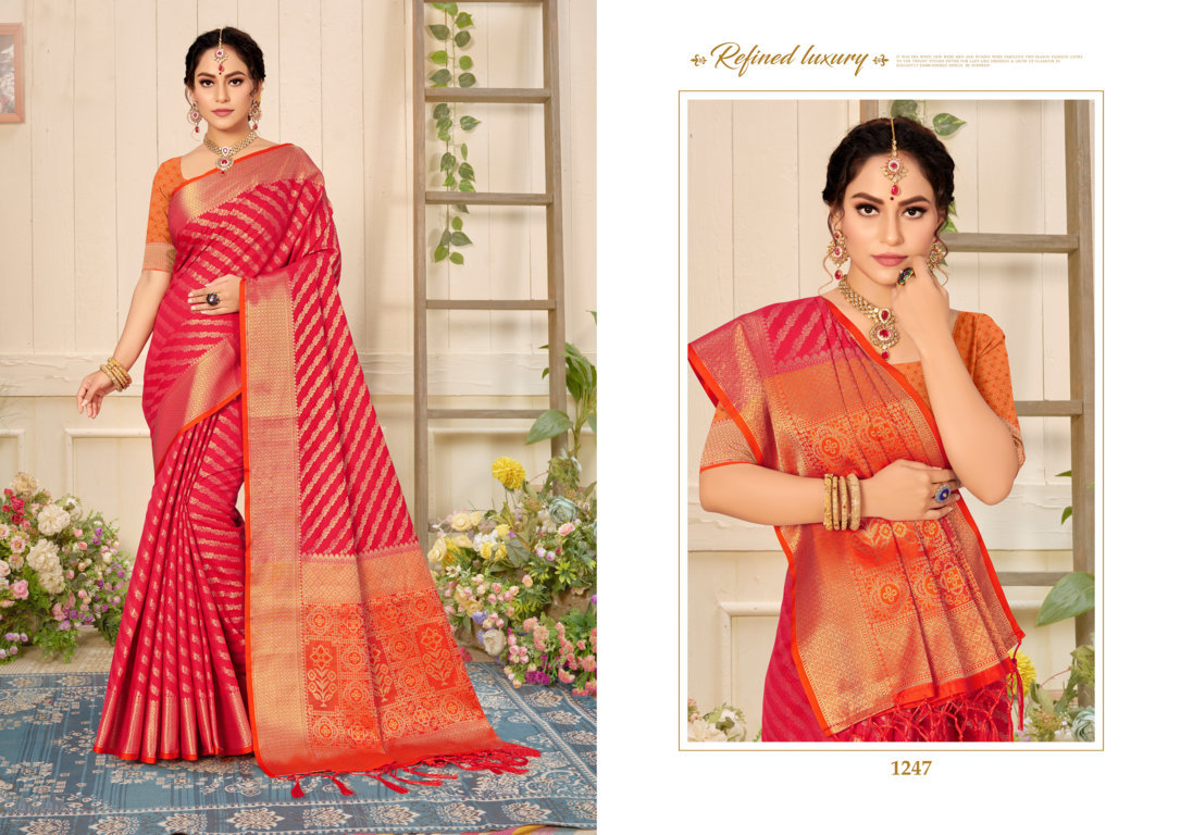 sangam print sahi patola silk festive look saree catalog