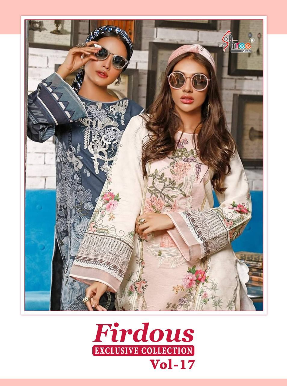 shree fab firdous exclusive collection vol 17  cotton attrective look salwar suit with cotton dupatta catalog