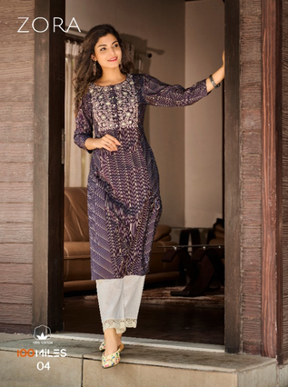 100 miles zora Yarn dyed authentic fabric kurti catalog