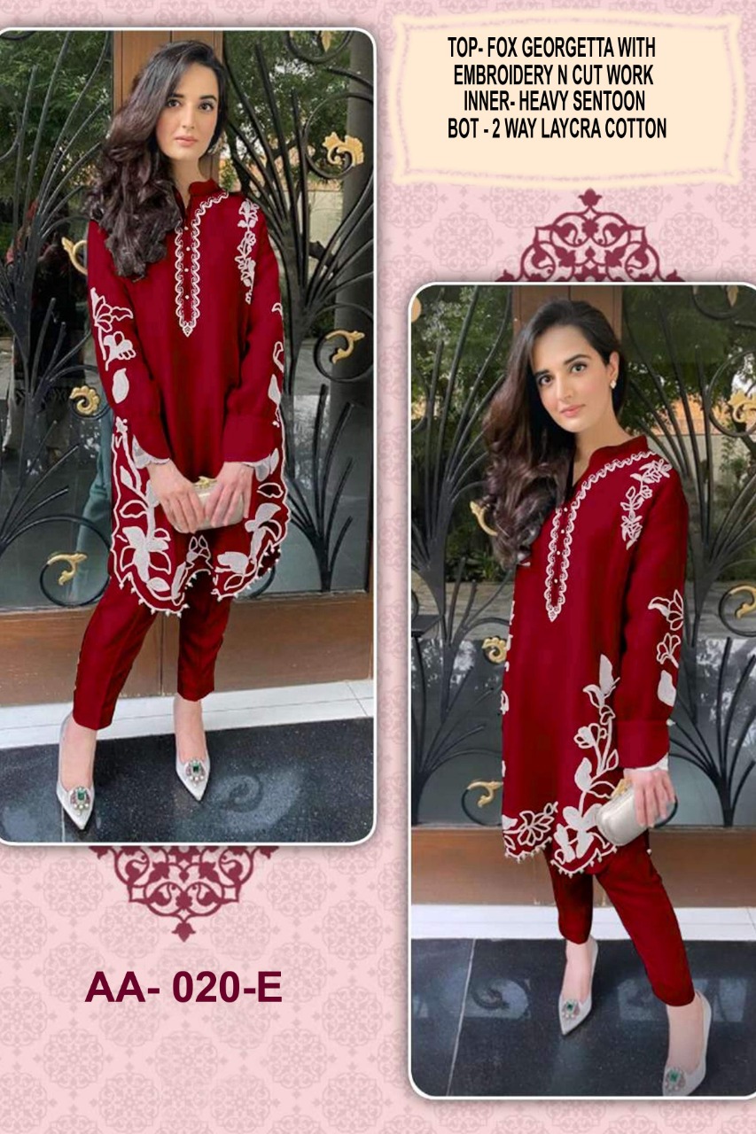 aarsh Aarsh  020 E Kurti Georgette Singles