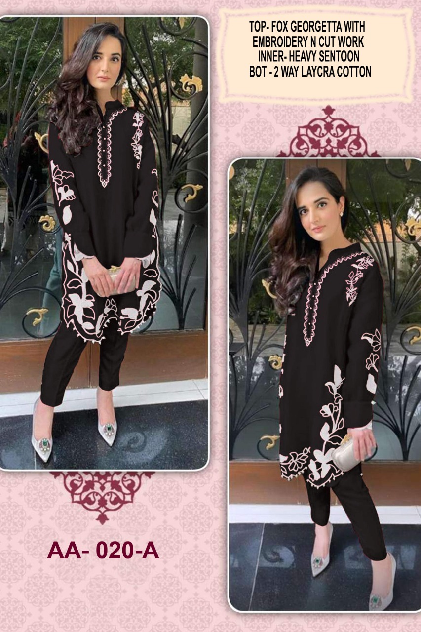 aarsh Aarsh 020  A Kurti Georgette Singles