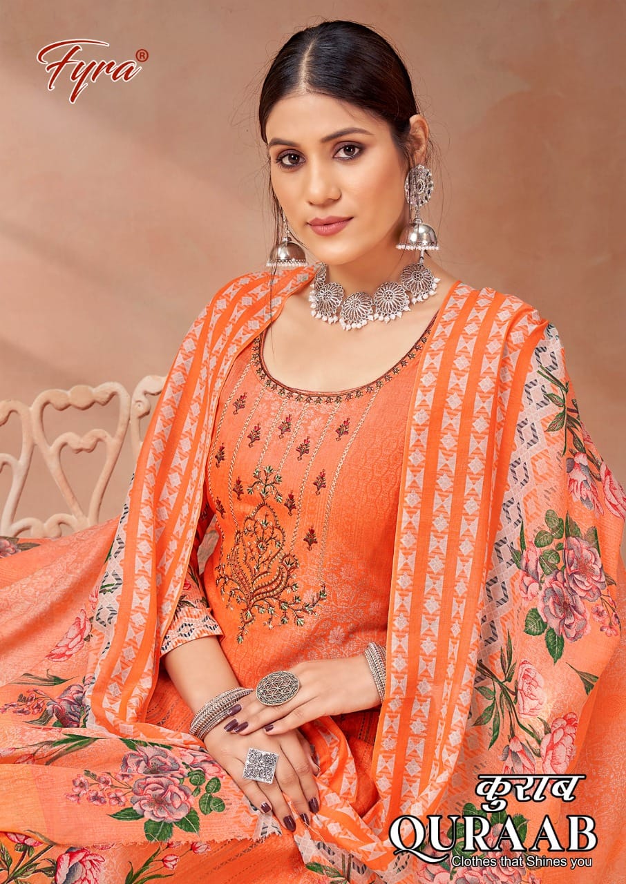 alok suit quraab cambric exclusive print salwar suit catalog