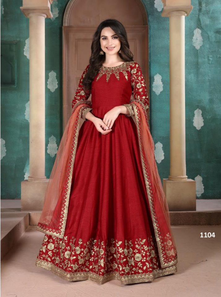 dani aanaya 1100 series vol 111 silk attractive salwar suit catalog