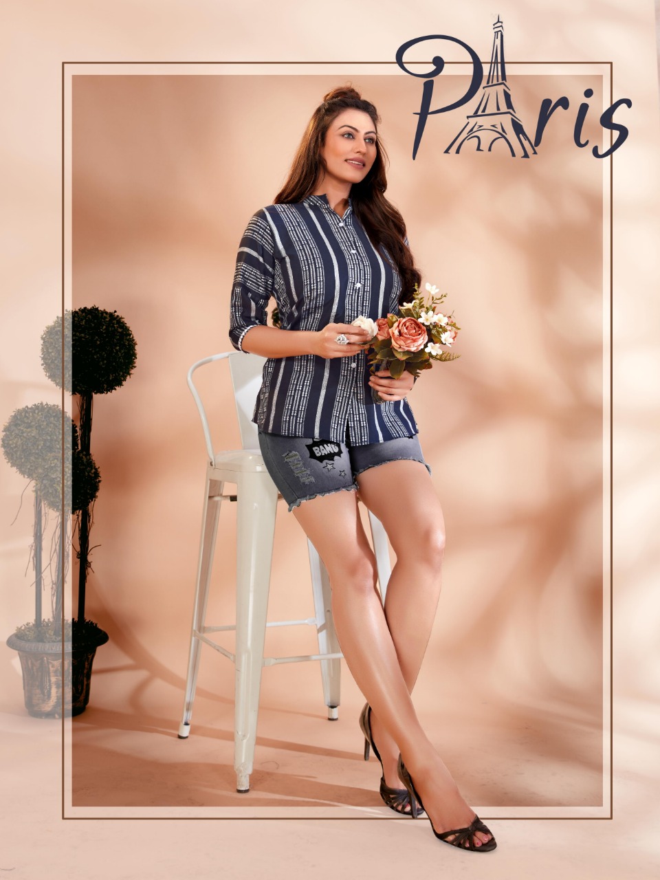 Fashion Galleria paris vol 1 cotton stylish look top catalog