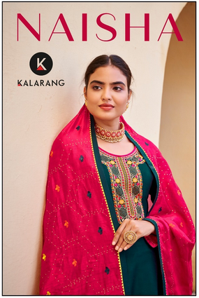 kalarang naisha parampara silk elegant look salwar suit catalog