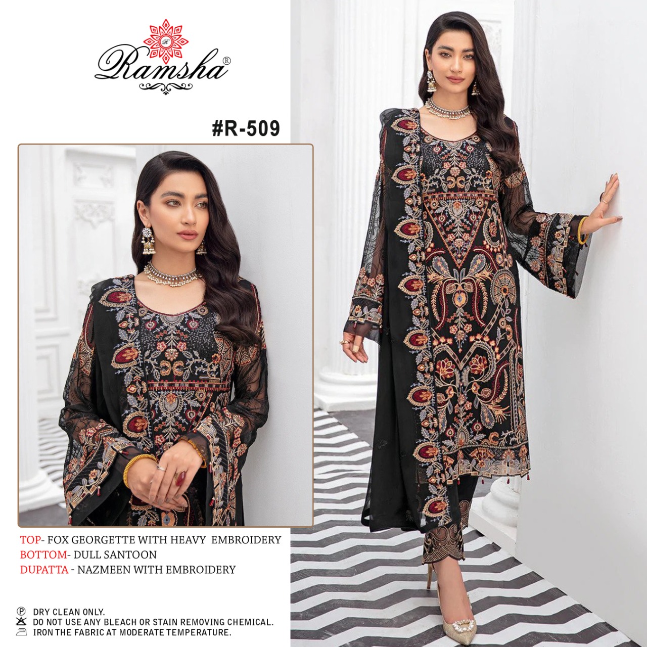 Ramsha RAMSHA R-509 Salwar Kameez Georgette Singles