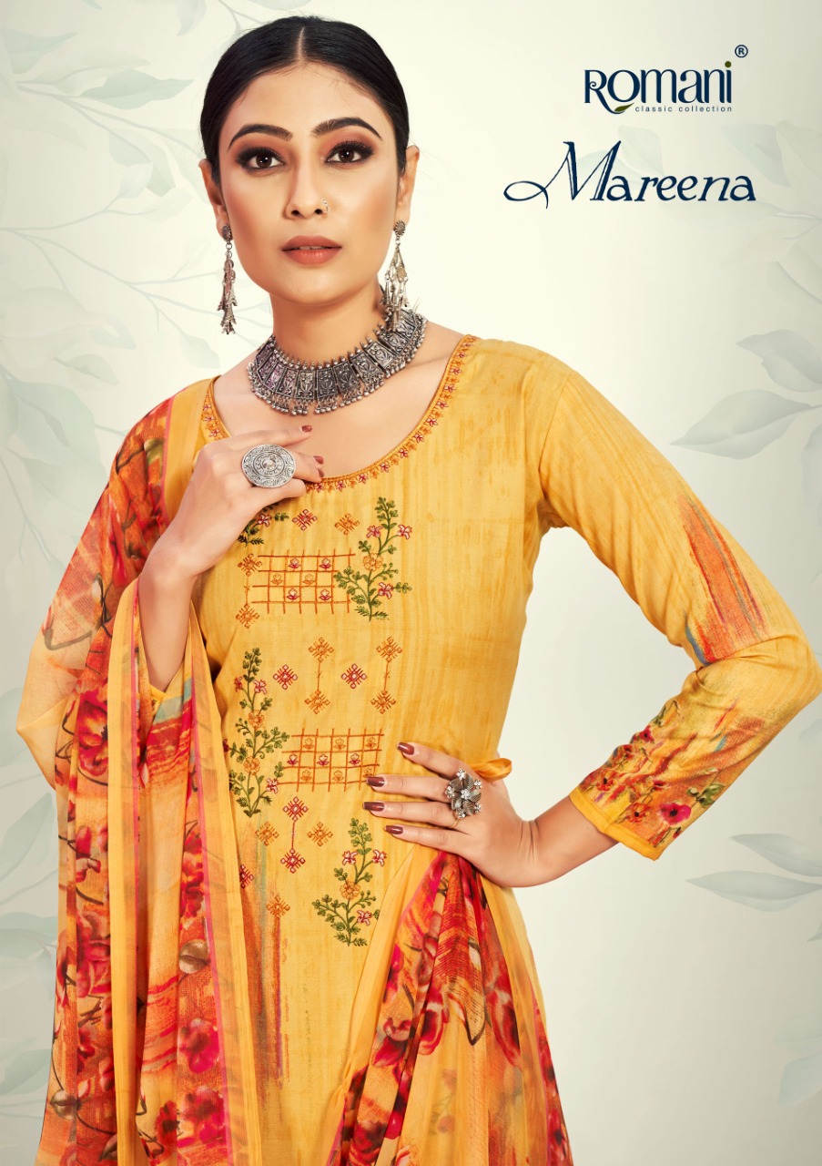 romani mareena cotton graceful look salwar suit catalog