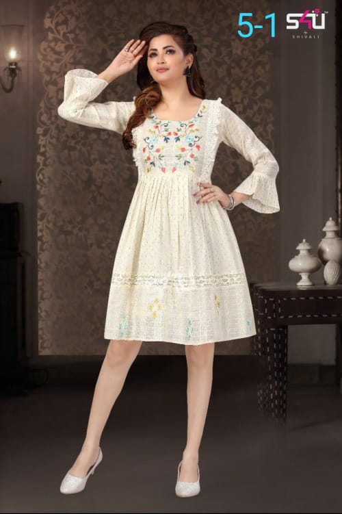 s4u d no 5-1 fancy new and modern style kurti size set