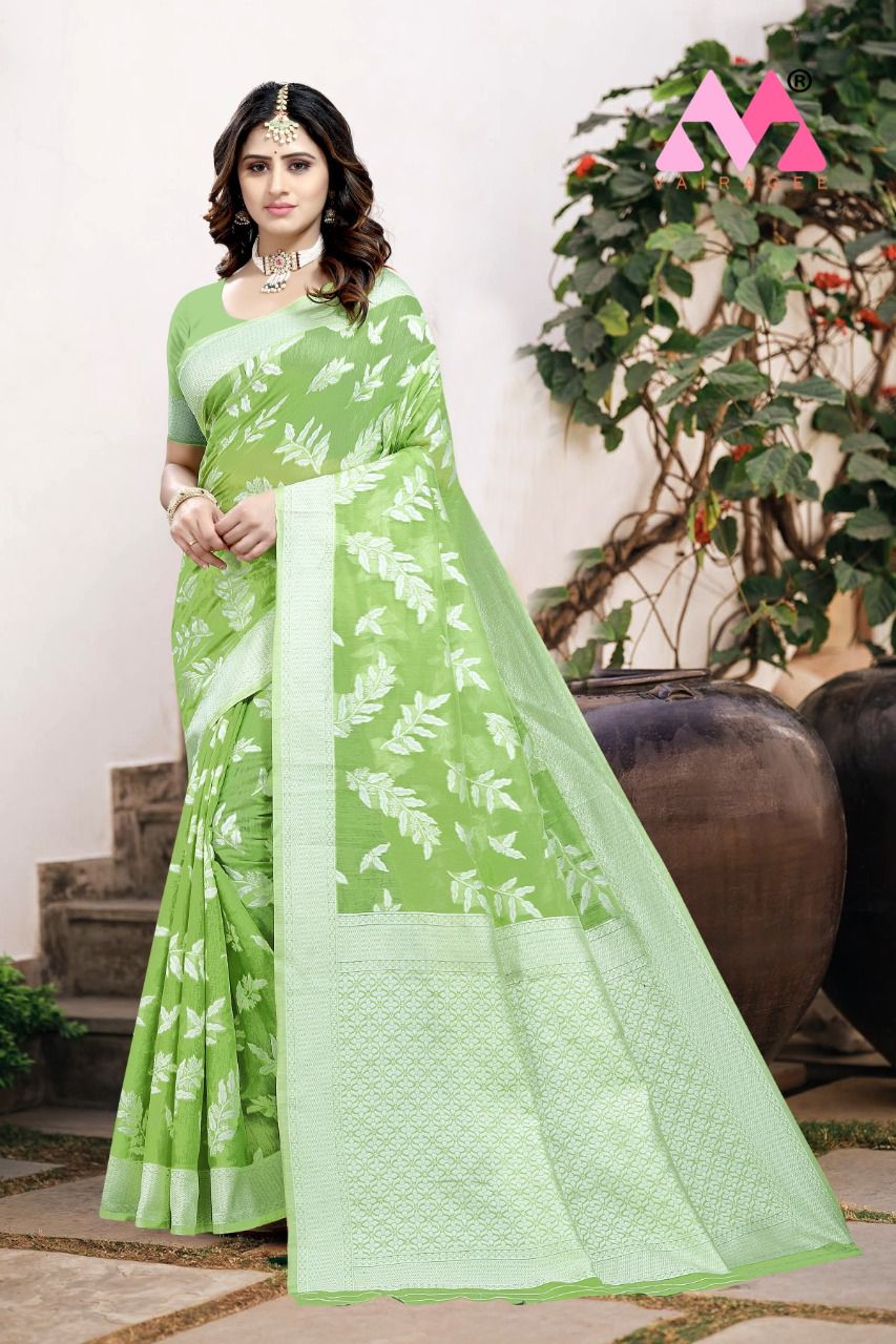 vivera international Princess 6  Chanderi cotton catchy look saree catalog