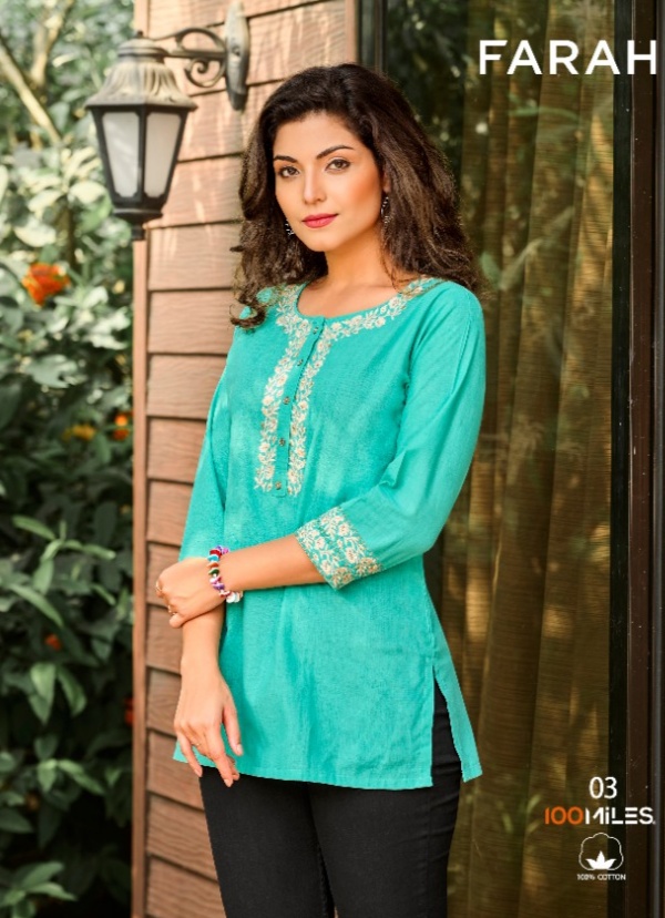 100 miles farah cotton classic trendy look tops catalog