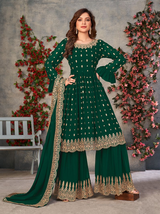 dani Anjubaa Vol 5 georgette Regal look salwar suit catalog