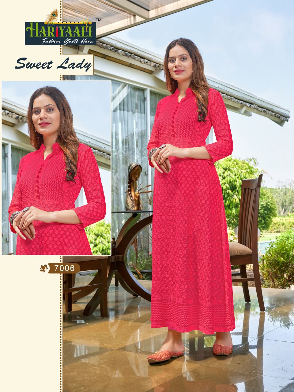 Hariyaali Sweet lady rayon innovative look kurti catalog