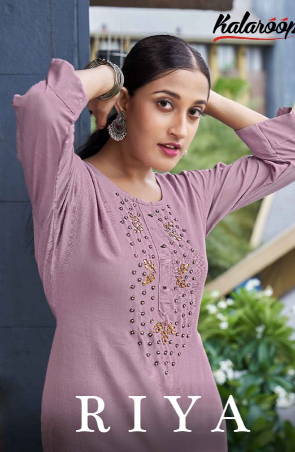 kalaroop by kajree riya riyon astonishing kurti catalog