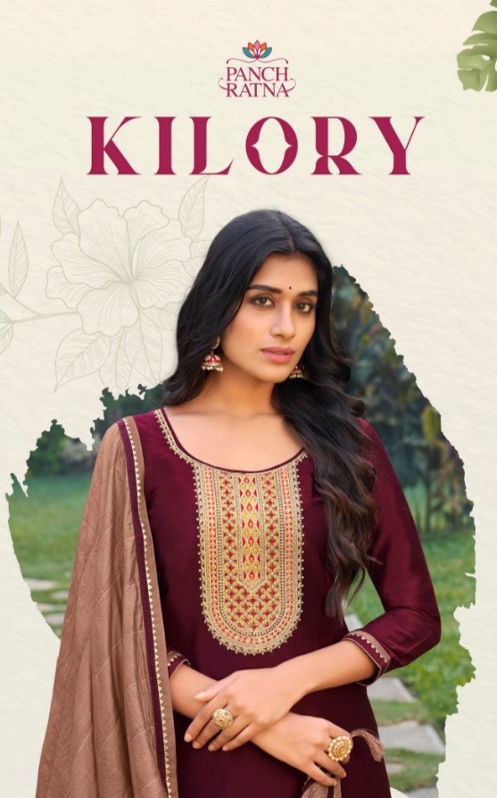 panch ratna kilory silk catchy look salwar suit catalog