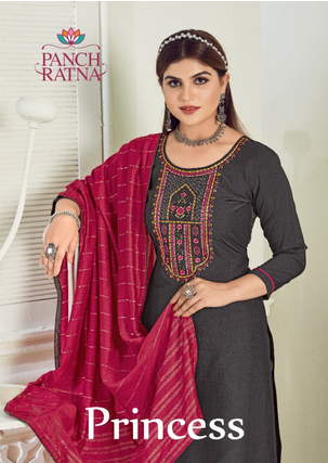 panch ratna princess parampara silk gorgeous look salwar suit catalog