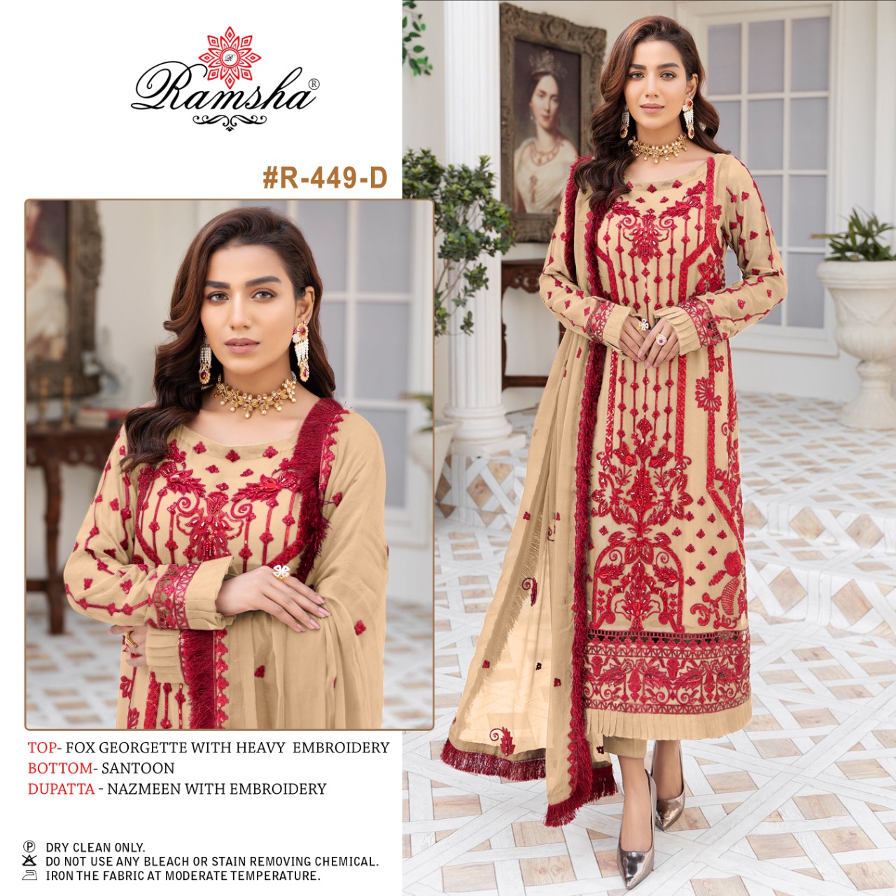 Ramsha RAMSHA R-449 D Salwar Kameez Georgette Singles