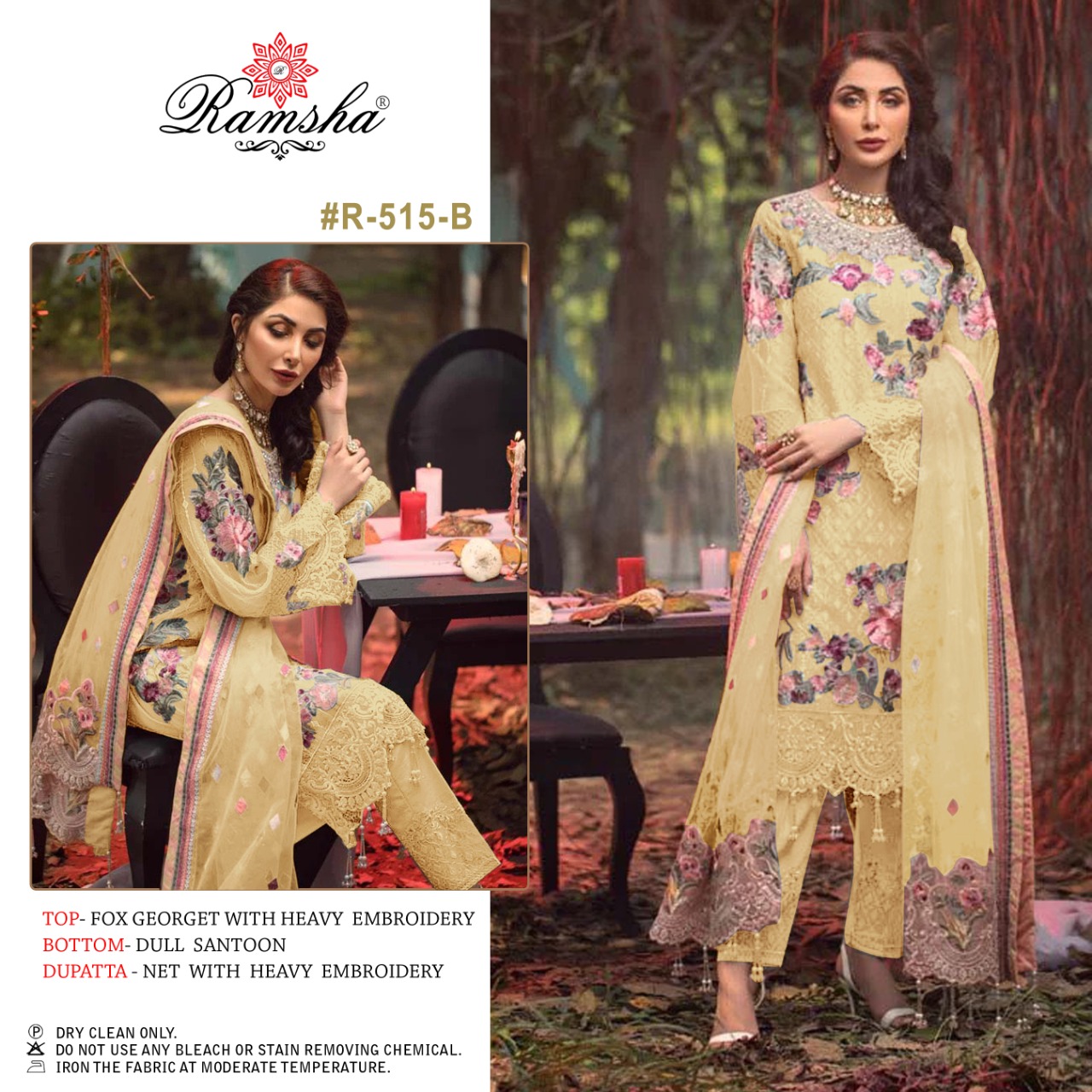 ramsha ramsha r 515 nx georgette regal look salwar suit catalog