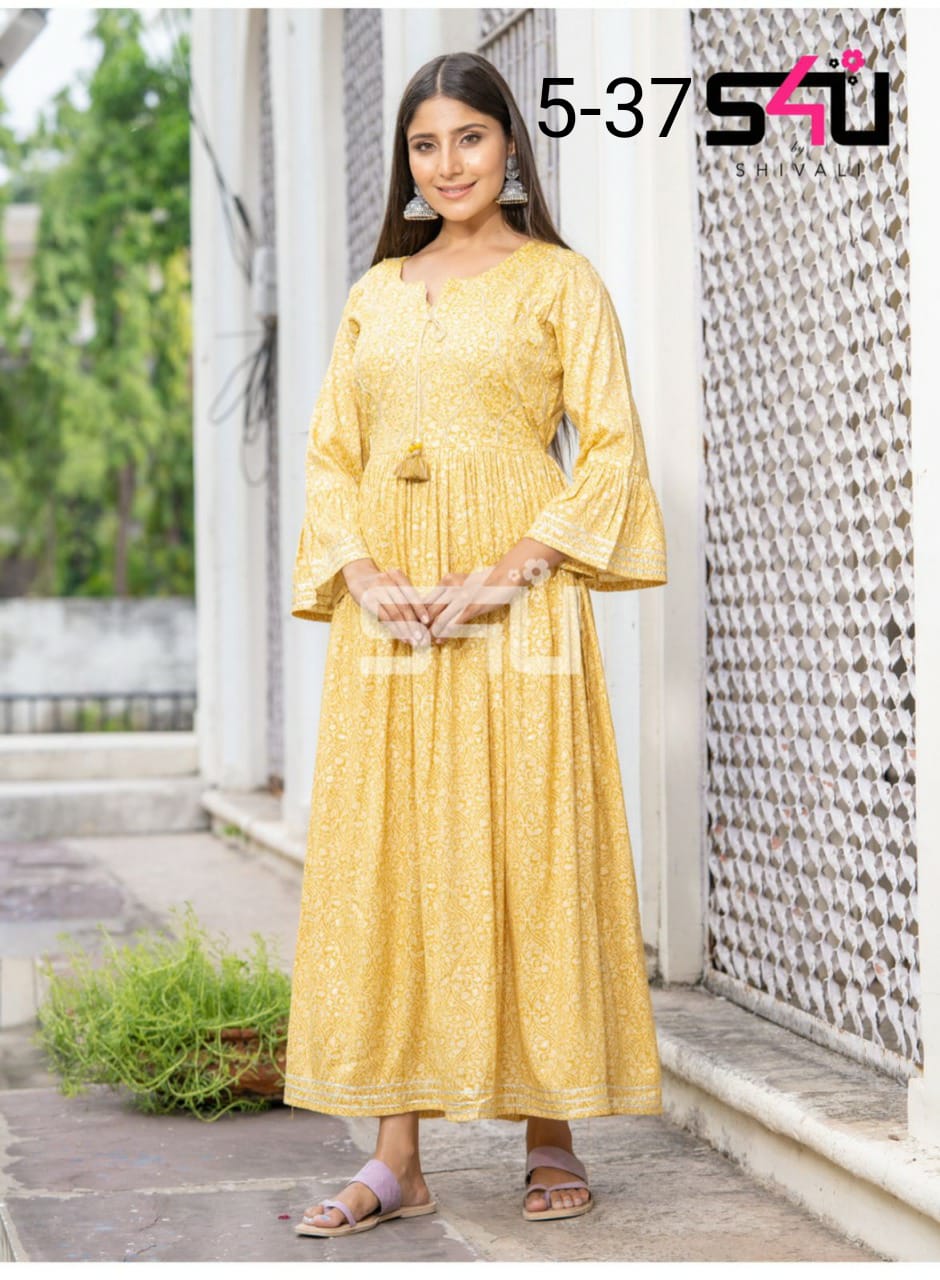 s4u  5-37 fancy elegant kurti size set