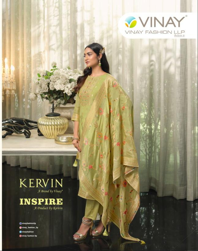 vinay fashion kervin inspire bemberg attractive salwar suit catalog