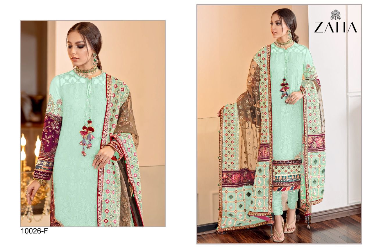 zaha ZAHA 10026 F Salwar Kameez Georgette Singles