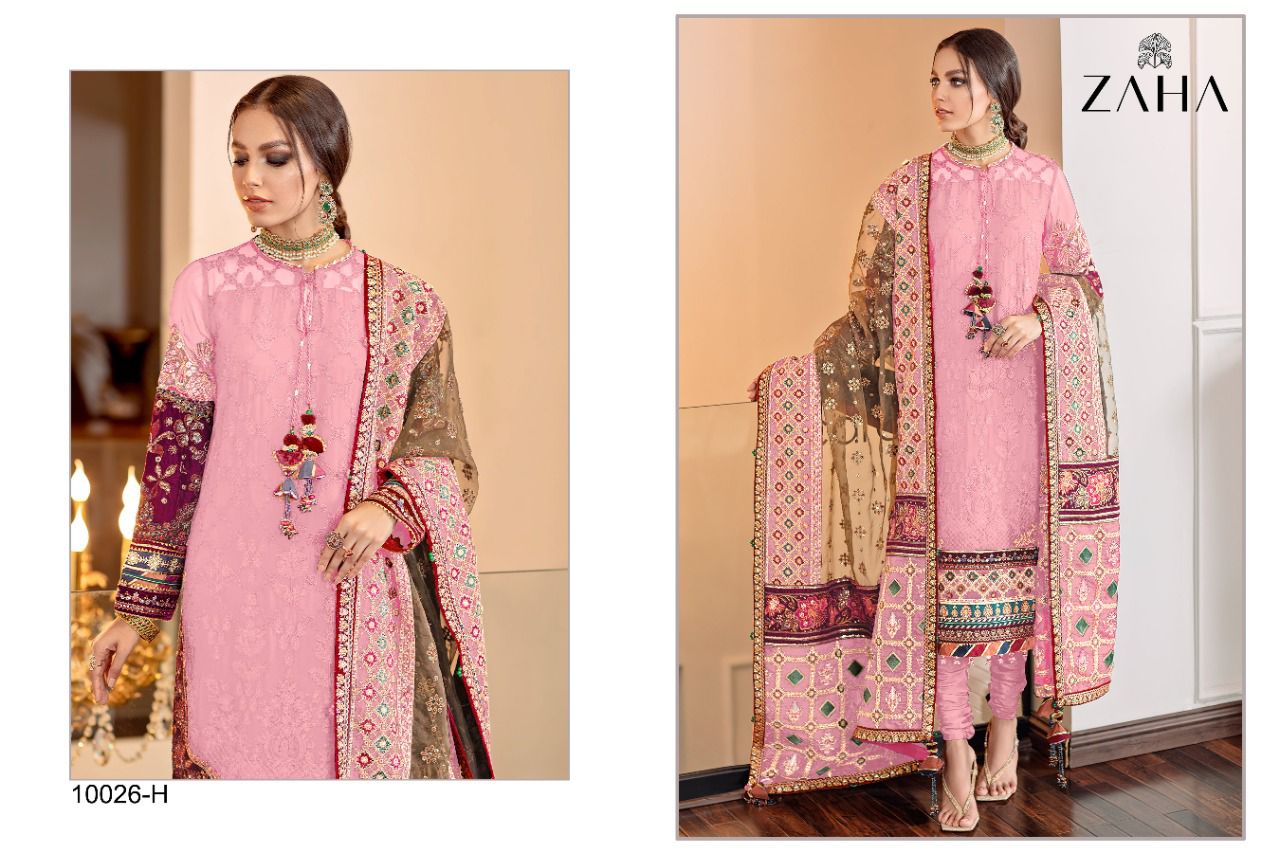 zaha ZAHA 10026 H Salwar Kameez Georgette Singles