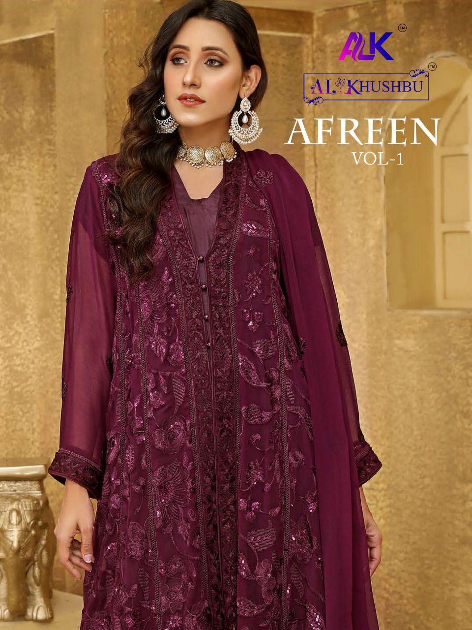 al khushbu afreen vol 1 d no 3031 3032 georgette attractive look salwar suit catalog