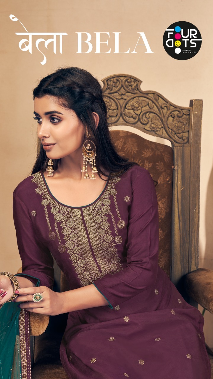 fourdots bela russian graceful look salwar suit catalog