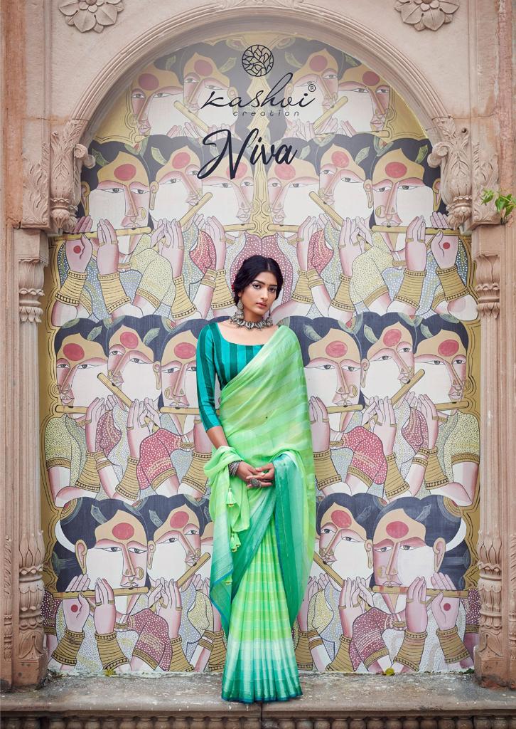 lt kashvi creation niva flora exclusive printed saree catalog