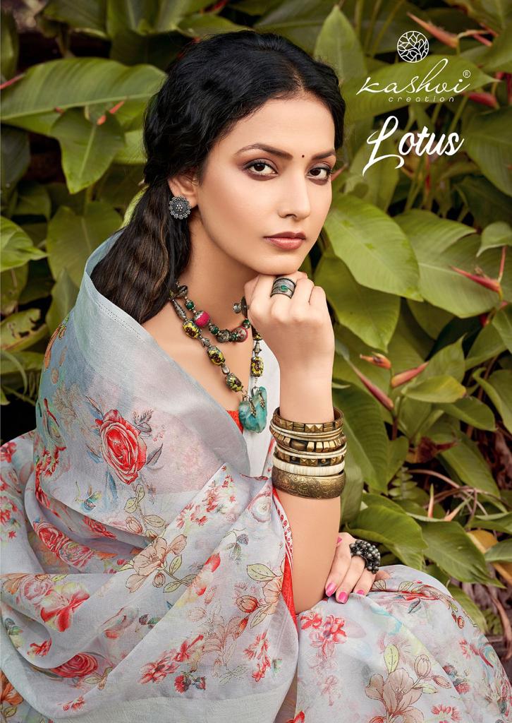 lt ksahvi creation lotus silk decent look saree catalog