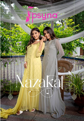 psyna nazakat georgette regal look Top n bottom catalog