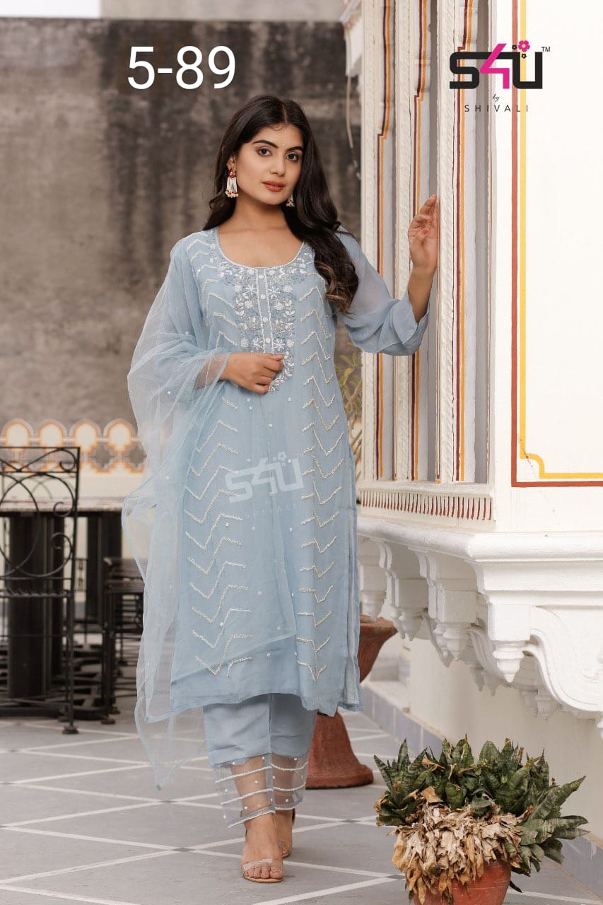 s4u d no 5-89 fancy elegant kurti size set