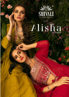 shivali alisha the legacy 2 fancy gorgeous look indo western catalog