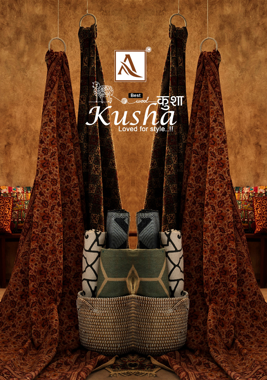 alok suit kusha pashmina exclusive print salwar suit catalog