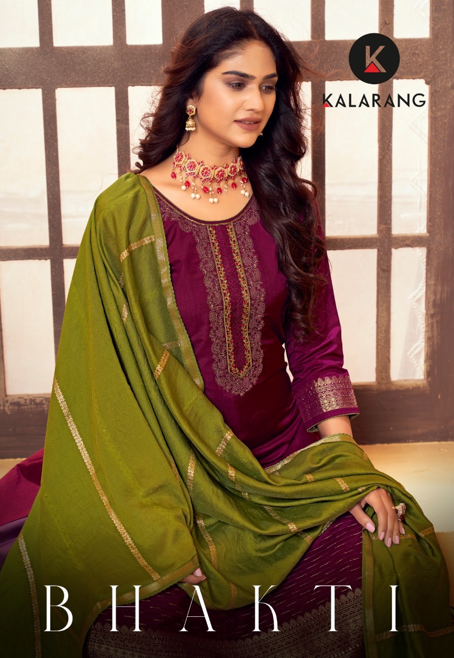 kalarang bhakti muslin regal look salwar suit catalog